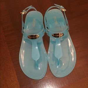 Michael Kors MK Plate Jelly Sandals